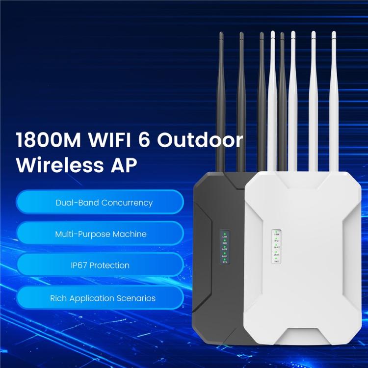 Punto de acceso inalámbrico para exteriores HW1800S WiFi 6 de 1800 Mbps, resistente al agua, doble banda, Gigabit Router, US Plug, EU Plug, UK Plug, AU Plug