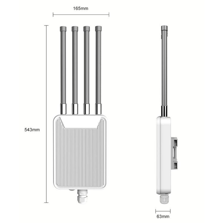 HW3000M AX3000 Punto de acceso inalámbrico para exteriores WiFi 6 Router WiFi de doble banda 3000Mbps Módem de alta potencia, US Plug, EU Plug, UK Plug, AU Plug