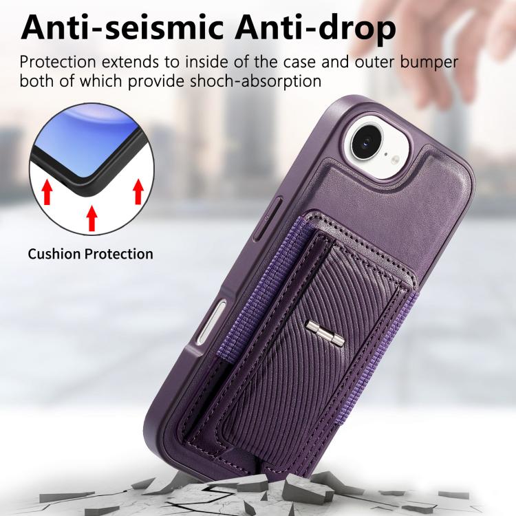 Funda CaseNeo Fold Holder Retro con bolsa elástica para tarjetas y parte trasera magnética para teléfono., For iPhone 17e / 16e, For iPhone 17 Pro Max, For iPhone 17 Pro, For iPhone 17, For iPhone Air, For iPhone 16 Pro Max, For iPhone 16 Pro          ...