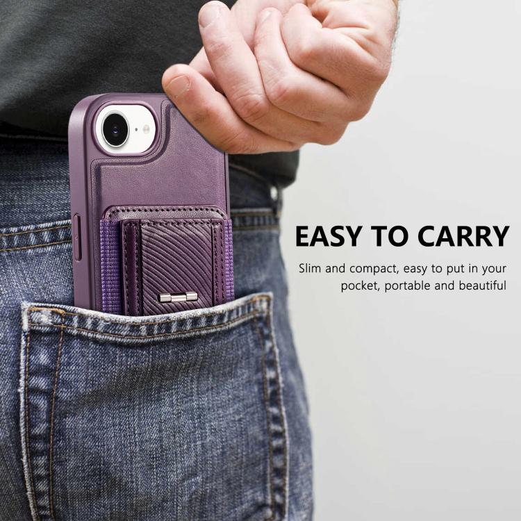Funda CaseNeo Fold Holder Retro con bolsa elástica para tarjetas y parte trasera magnética para teléfono., For iPhone 17e / 16e, For iPhone 17 Pro Max, For iPhone 17 Pro, For iPhone 17, For iPhone Air, For iPhone 16 Pro Max, For iPhone 16 Pro          ...