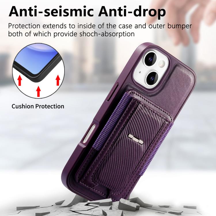 Funda CaseNeo Fold Holder Retro con bolsa elástica para tarjetas y parte trasera magnética para teléfono., For iPhone 15, For iPhone 14 / 13, For iPhone 14 Pro, For iPhone 14 Pro Max, For iPhone 13 Pro Max, For iPhone 13 Pro