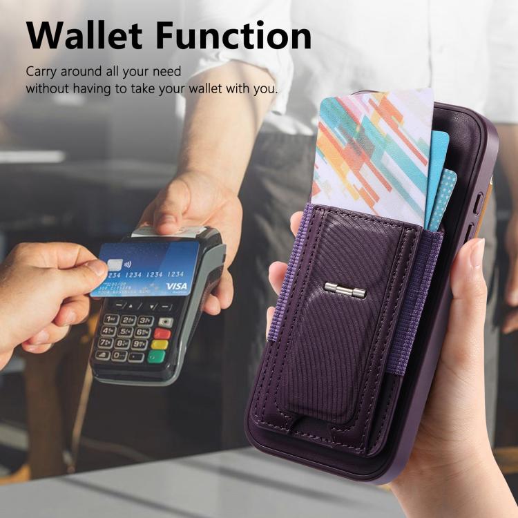 Funda CaseNeo Fold Holder Retro con bolsa elástica para tarjetas y parte trasera magnética para teléfono., For iPhone 15, For iPhone 14 / 13, For iPhone 14 Pro, For iPhone 14 Pro Max, For iPhone 13 Pro Max, For iPhone 13 Pro
