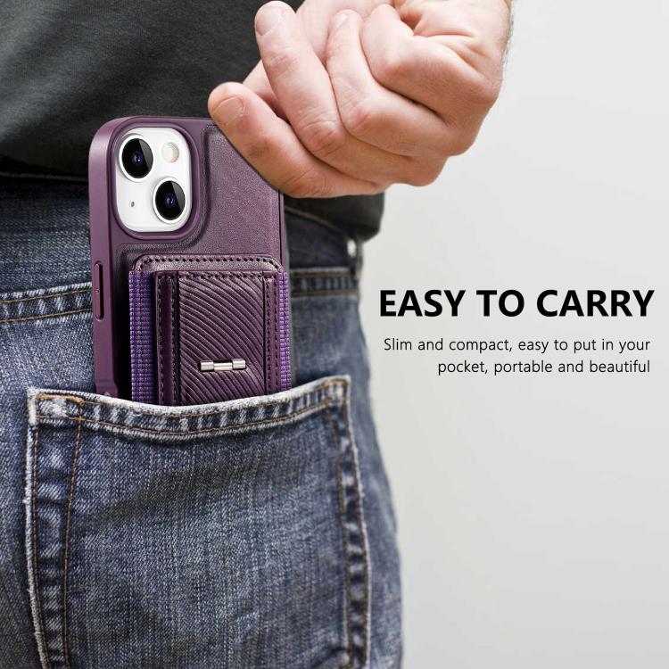 Funda CaseNeo Fold Holder Retro con bolsa elástica para tarjetas y parte trasera magnética para teléfono., For iPhone 15, For iPhone 14 / 13, For iPhone 14 Pro, For iPhone 14 Pro Max, For iPhone 13 Pro Max, For iPhone 13 Pro
