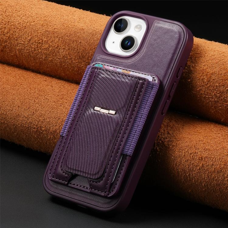 Funda CaseNeo Fold Holder Retro con bolsa elástica para tarjetas y parte trasera magnética para teléfono., For iPhone 15, For iPhone 14 / 13, For iPhone 14 Pro, For iPhone 14 Pro Max, For iPhone 13 Pro Max, For iPhone 13 Pro