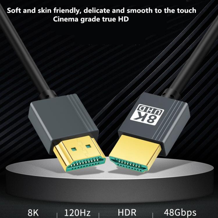 Cable HDMI de alta definición versión 2.1, cable de vídeo 8K, cable de conexión para ordenador, televisor y proyector., 1.64ft, 3.3FT, 6.6FT