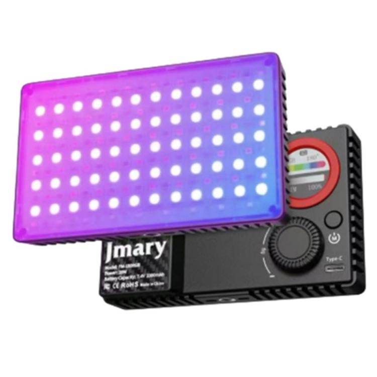 Luz de relleno LED RGB de 20 W para cámaras DSLR y cámaras fotográficas JMARY FM-180RGB
