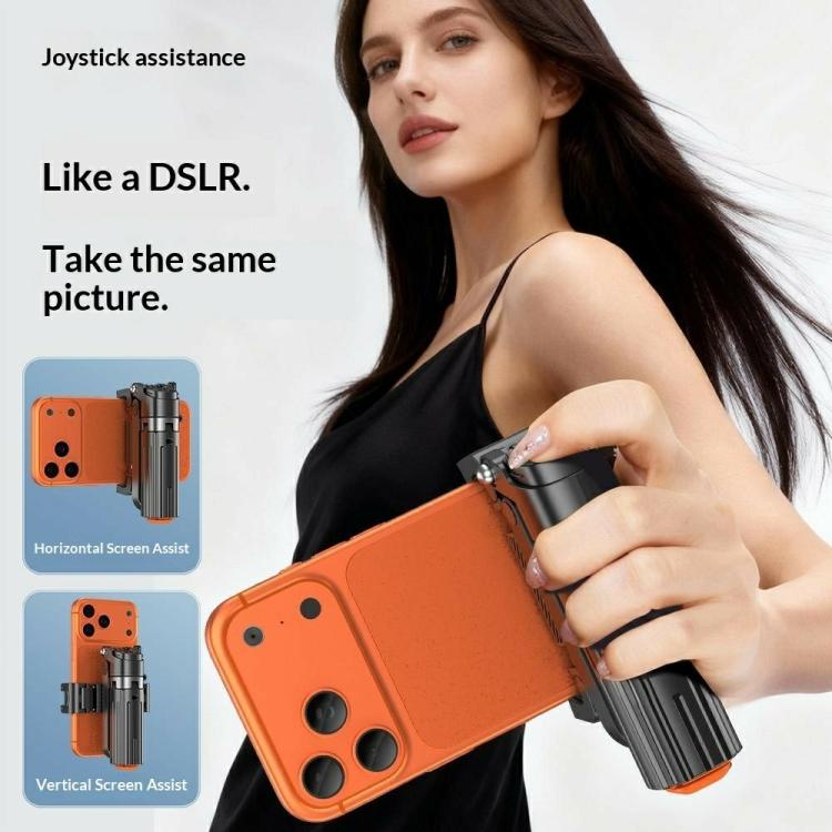 T13Y Soporte para teléfono con mango de aleación de zinc de apertura automática, palo selfie Bluetooth, trípode extensible