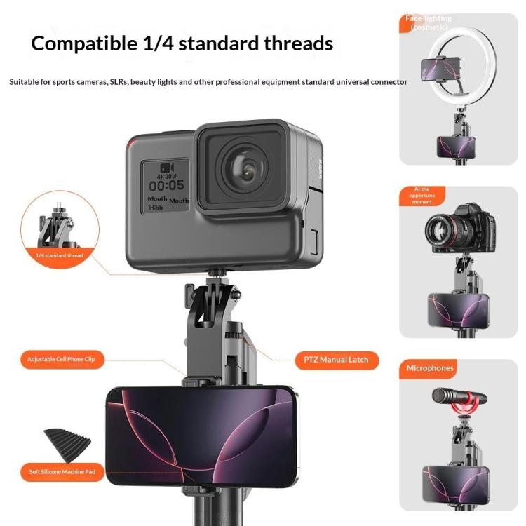 Trípode para teléfono con control remoto Bluetooth T02TK, rotación de 360 grados, palo selfie.