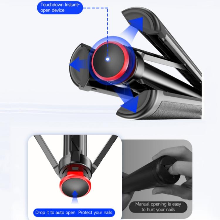 Trípode automático extensible F06 Travel de 1300 mm con despliegue de un solo toque y soporte para palo selfie., F06