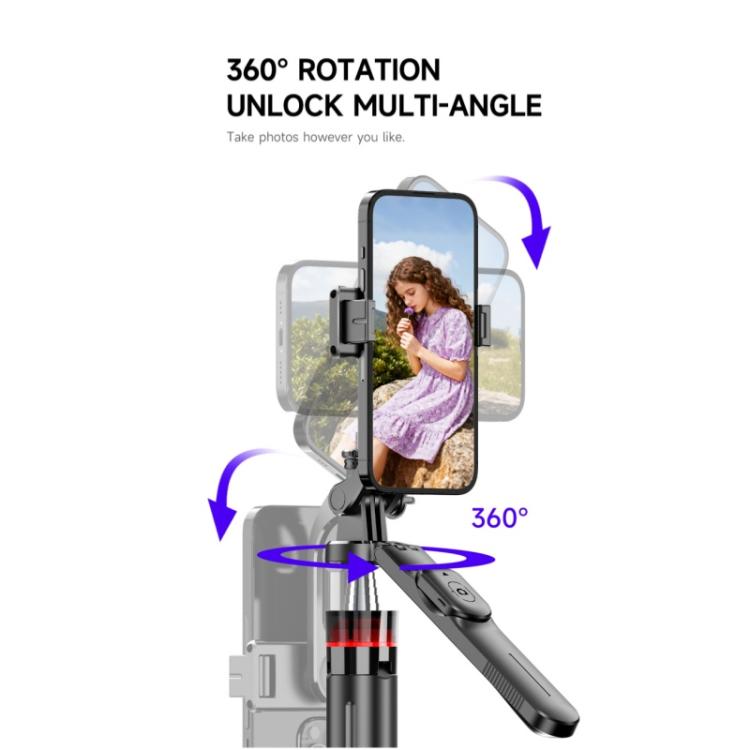 F05 Soporte para teléfono con control remoto para fotografía y vlogging, palo selfie extensible y trípode, F05