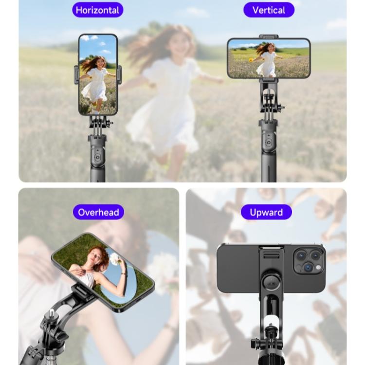 F05 Soporte para teléfono con control remoto para fotografía y vlogging, palo selfie extensible y trípode, F05