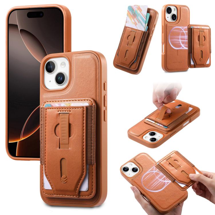 Funda para teléfono CaseNeo Retro con pulsera elástica y tarjetero magnético., For iPhone 15, For iPhone 14, For iPhone 14 Pro, For iPhone 14 Pro Max, For iPhone 13 Pro Max, For iPhone 13 Pro, For iPhone 13