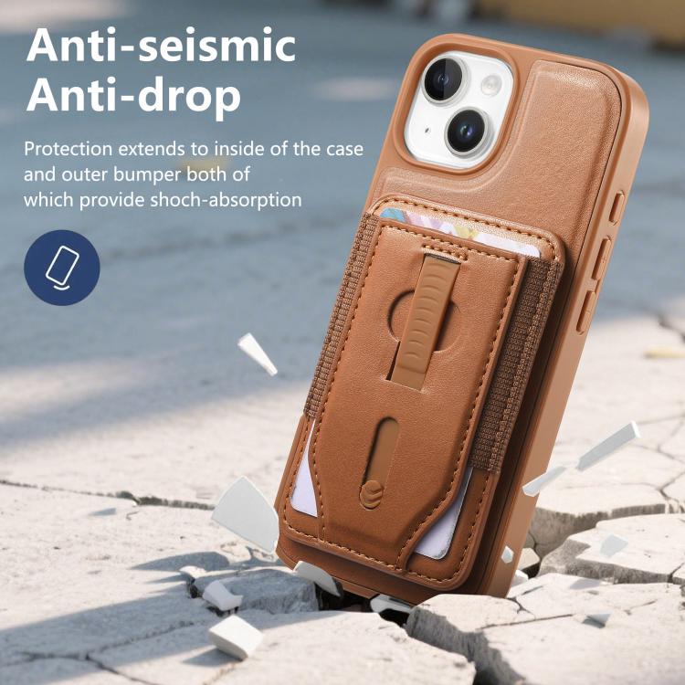 Funda para teléfono CaseNeo Retro con pulsera elástica y tarjetero magnético., For iPhone 15, For iPhone 14, For iPhone 14 Pro, For iPhone 14 Pro Max, For iPhone 13 Pro Max, For iPhone 13 Pro, For iPhone 13