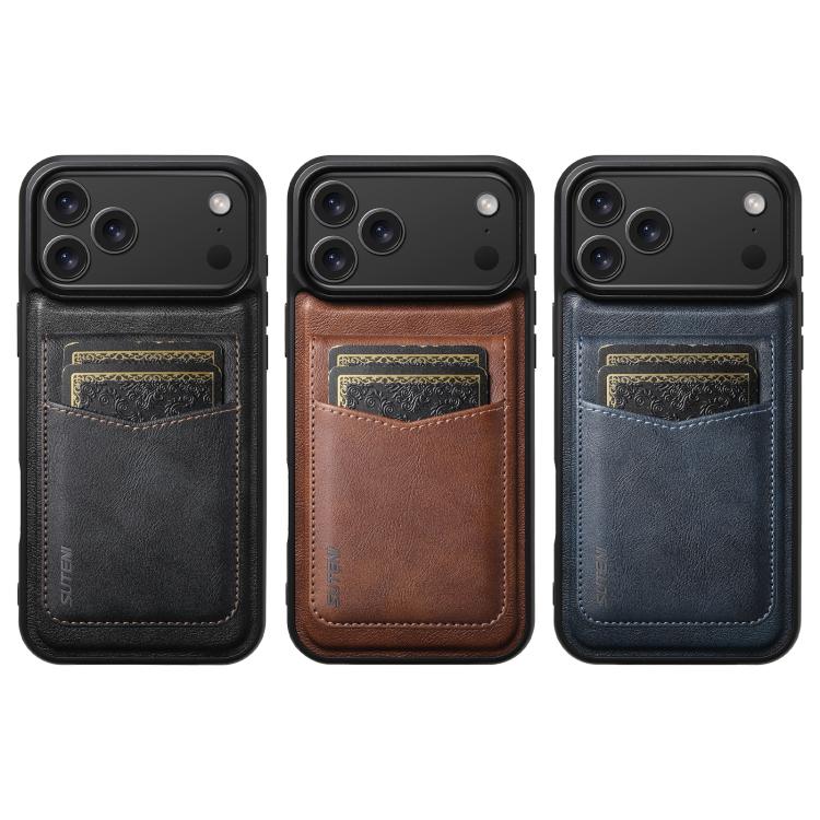 Funda para teléfono Suteni G5S5 2 en 1 con abrebotellas magnético desmontable, tarjetero y parte trasera de piel de vaca., For iPhone 13 Pro Max, For iPhone 13 Pro, For iPhone 13, For iPhone 12 Pro Max, For iPhone 12 / 12 Pro