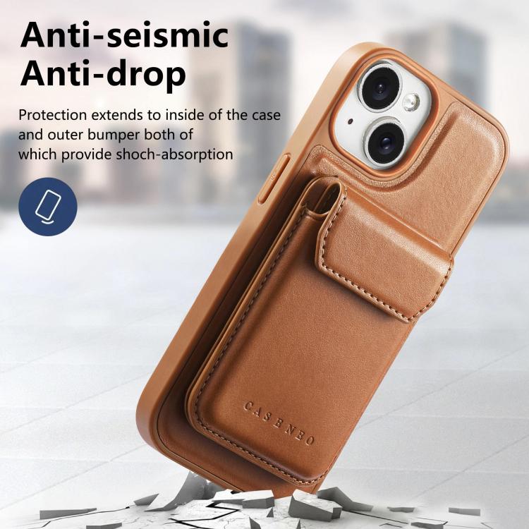 Funda para teléfono CaseNeo Retro Multi-Card Bag con parte trasera magnética, For iPhone 15, For iPhone 14, For iPhone 14 Pro, For iPhone 14 Pro Max, For iPhone 13 Pro Max, For iPhone 13 Pro, For iPhone 13