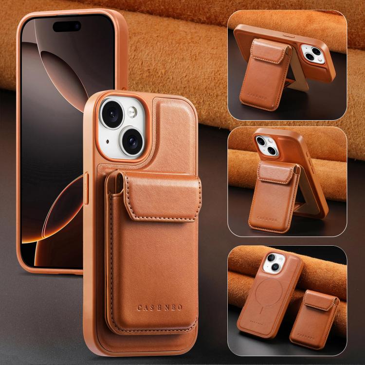 Funda para teléfono CaseNeo Retro Multi-Card Bag con parte trasera magnética, For iPhone 15, For iPhone 14, For iPhone 14 Pro, For iPhone 14 Pro Max, For iPhone 13 Pro Max, For iPhone 13 Pro, For iPhone 13