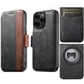 Funda para teléfono Suteni Q07S5 3 en 1 desmontable con abridor de botellas, tarjetero y cierre magnético, fabricada en piel vegana con empalme izquierdo y derecho., For iPhone 13 Pro Max, For iPhone 13 Pro, For iPhone 13, For iPhone 12                ...