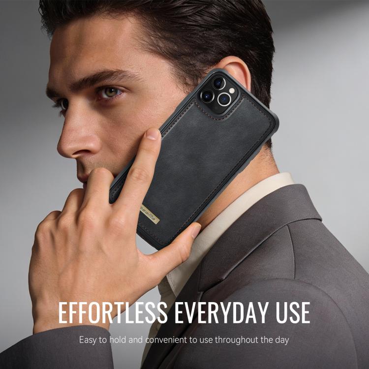 Funda trasera magnética de piel vegana para teléfono CaseMe Serie C69, For iPhone 11 Pro Max, For iPhone 11, For iPhone 11 Pro, For iPhone 17e /16e, For iPhone 15 Plus / 14 Plus, For iPhone 12 / 12 Pro