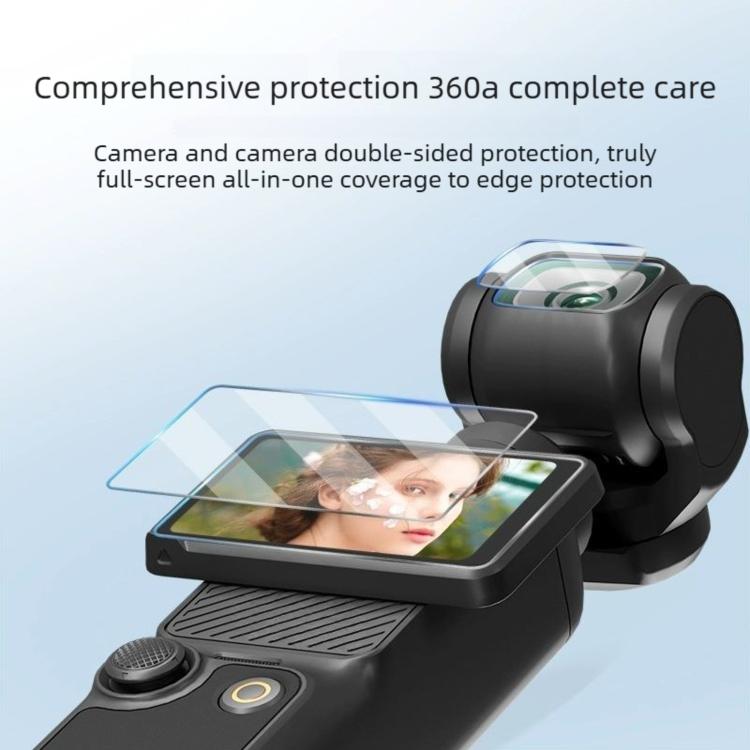3 láminas protectoras antiarañazos para pantallas de cámara, For DJI Osmo Pocket 4 Standard Tempered Glass, For DJI Osmo Pocket 4 AR Anti-Reflective Glass