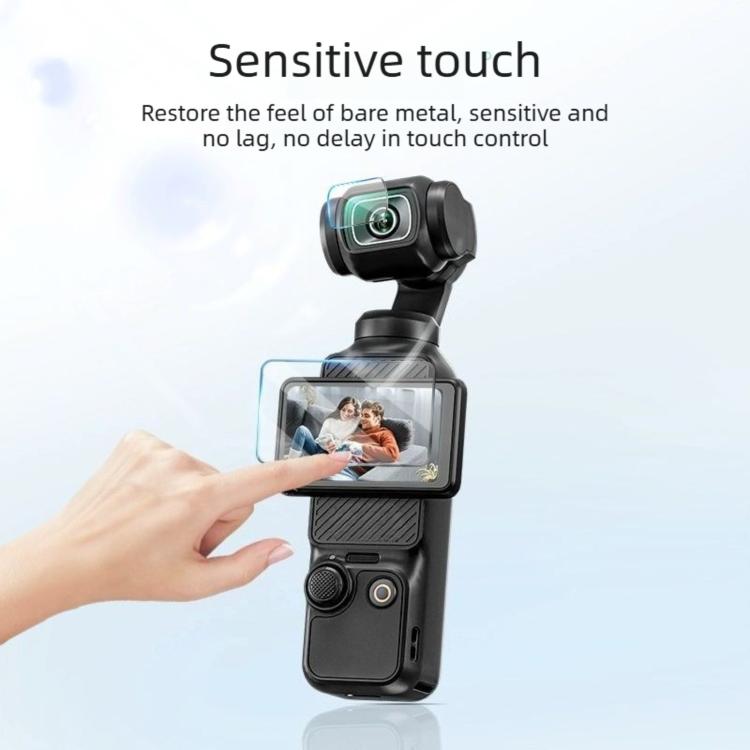 3 láminas protectoras antiarañazos para pantallas de cámara, For DJI Osmo Pocket 4 Standard Tempered Glass, For DJI Osmo Pocket 4 AR Anti-Reflective Glass