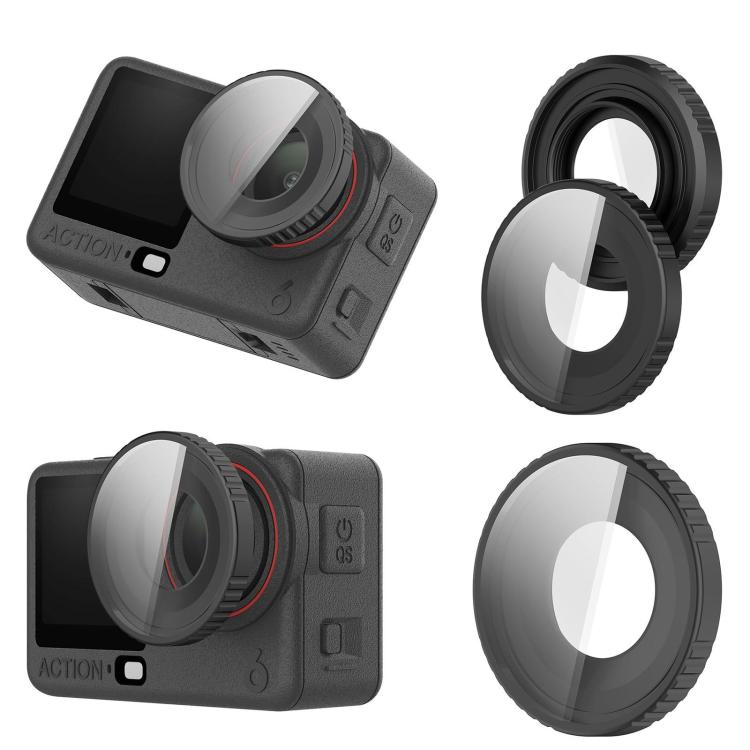 Cubierta protectora de cristal con filtro UV para lente de cámara, For DJI Osmo Action 6