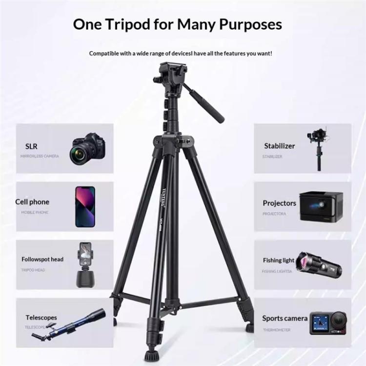 Trípode profesional extensible YUNTENG VCT-4000 para cámaras DSLR, teléfonos y vídeos, 400 cm., VCT-4000