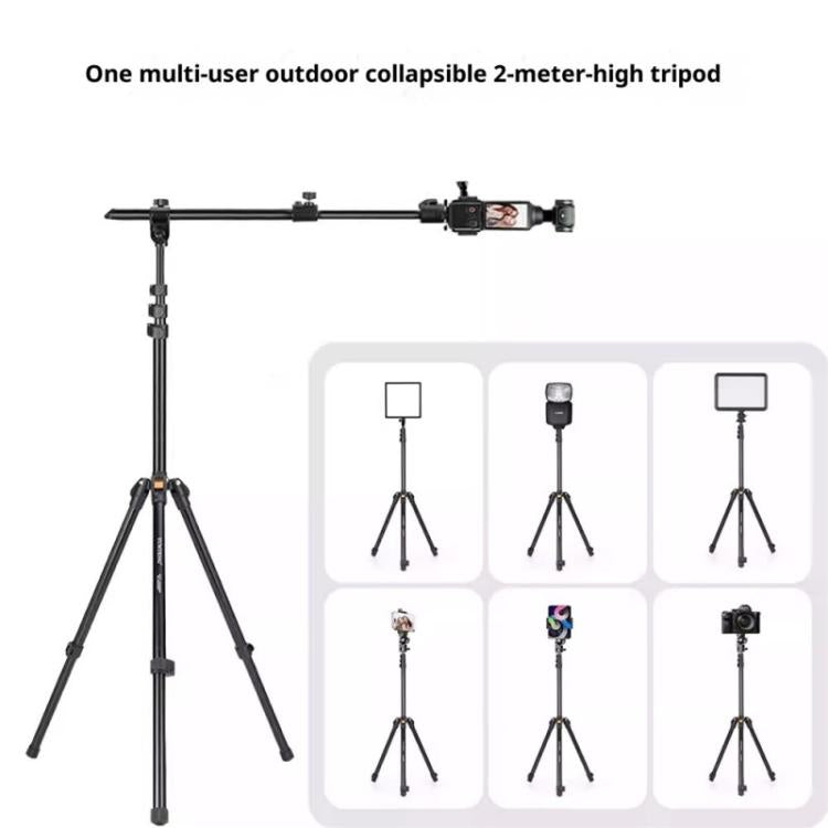 Trípode de barra transversal ajustable de 360 grados YUNTENG VCT-5288, trípode extensible de 205 cm., VCT-5288
