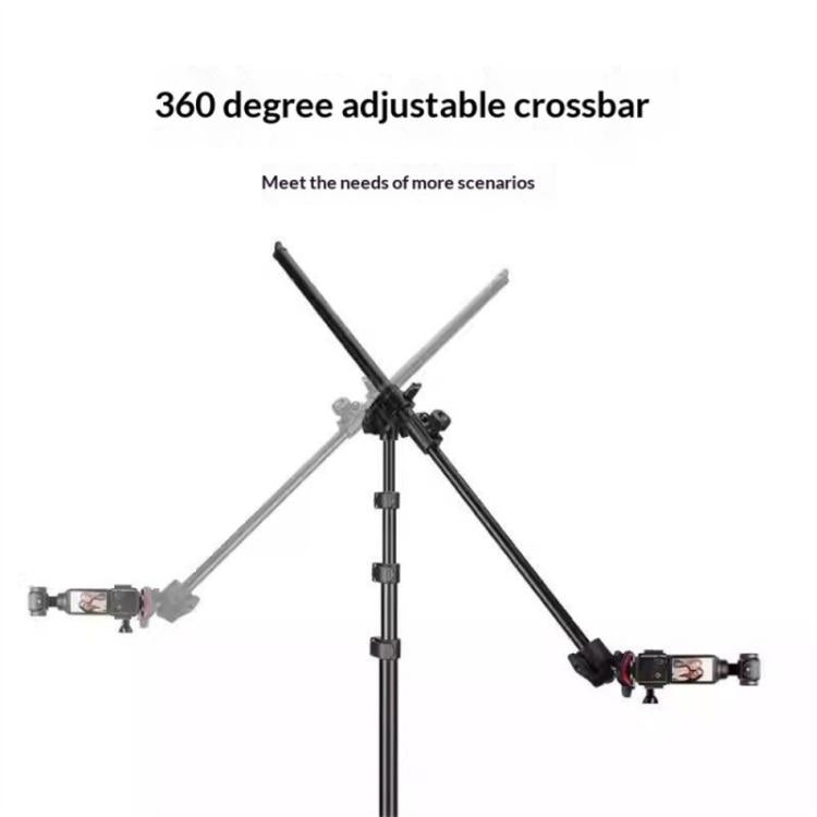Trípode de barra transversal ajustable de 360 grados YUNTENG VCT-5288, trípode extensible de 205 cm., VCT-5288