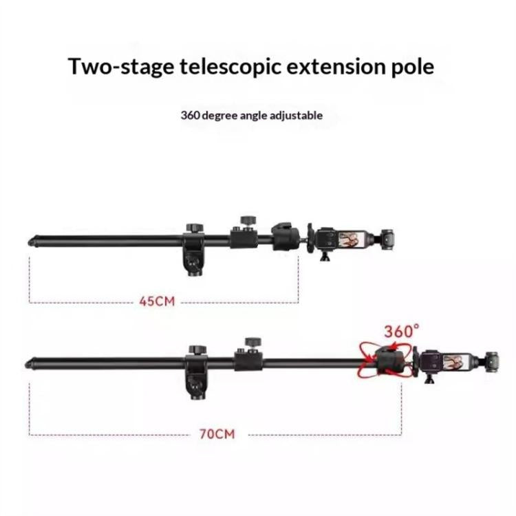 Trípode de barra transversal ajustable de 360 grados YUNTENG VCT-5288, trípode extensible de 205 cm., VCT-5288
