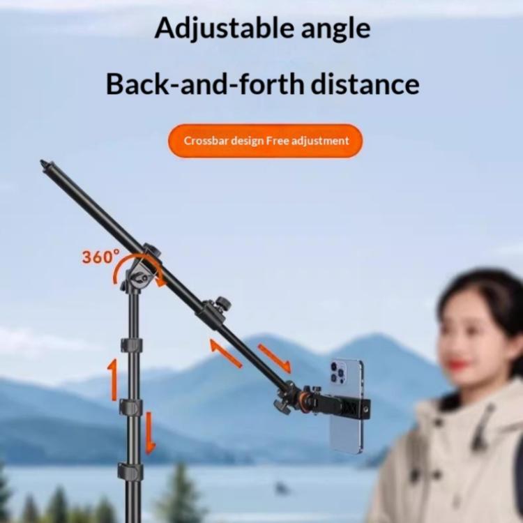 Trípode de barra transversal ajustable de 360 grados YUNTENG VCT-5288, trípode extensible de 205 cm., VCT-5288