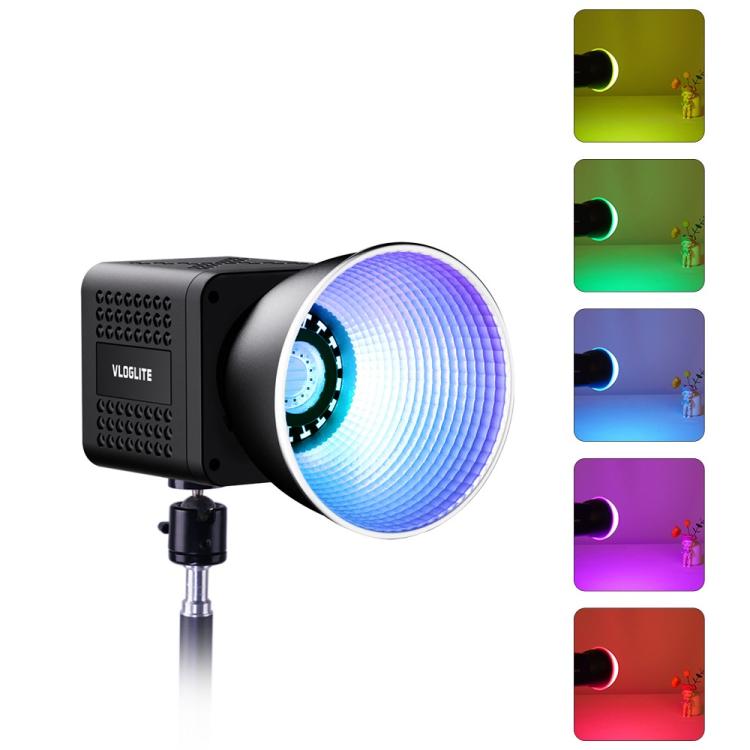 Lámpara de vídeo VLOGLITE P40RGB para fotografía, 40 W, LED COB RGB, 20 modos de efectos, para estudio., P40RGB