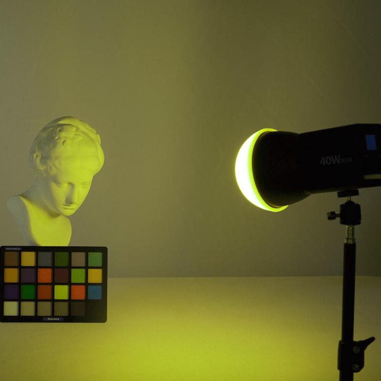 Lámpara de vídeo VLOGLITE P40RGB para fotografía, 40 W, LED COB RGB, 20 modos de efectos, para estudio., P40RGB