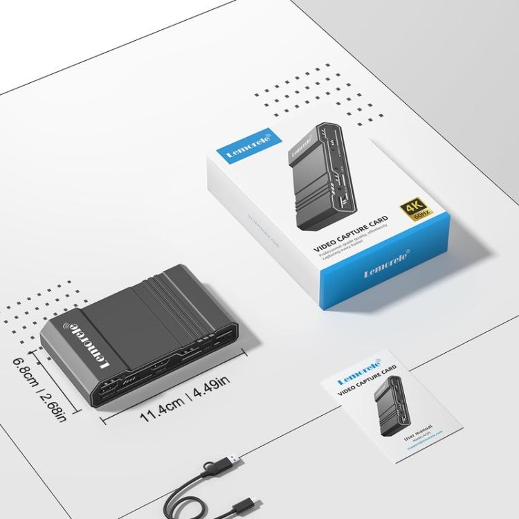 Tarjeta de captura de vídeo Lemorele AC09 con grabadora 4K HD, AC09
