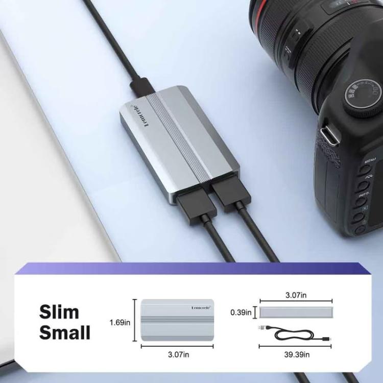 Tarjeta de captura de vídeo HDMI 4K Lemorele AC06 1080P 60FPS de baja latencia para transmisión en directo., AC06