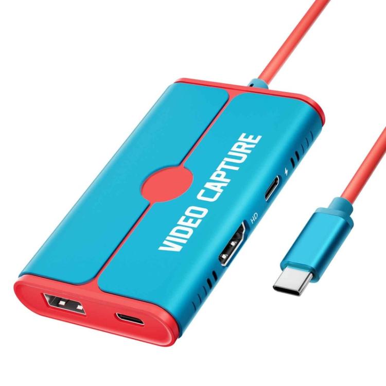 Adaptador de captura de vídeo HDMI 4K Lemorele AC08 para grabación de juegos en directo, AC08(black), AC08(Lake Blue)