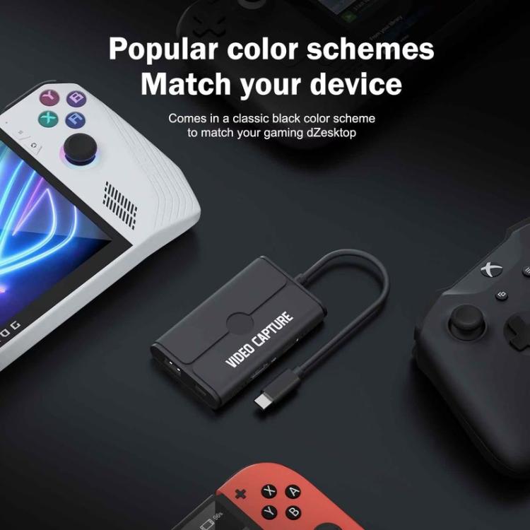 Adaptador de captura de vídeo HDMI 4K Lemorele AC08 para grabación de juegos en directo, AC08(black), AC08(Lake Blue)