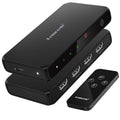 Conmutador HDMI Lemorele G99 3 entradas 1 salida 4K 60Hz HDR HDCP2.2 con control remoto IR