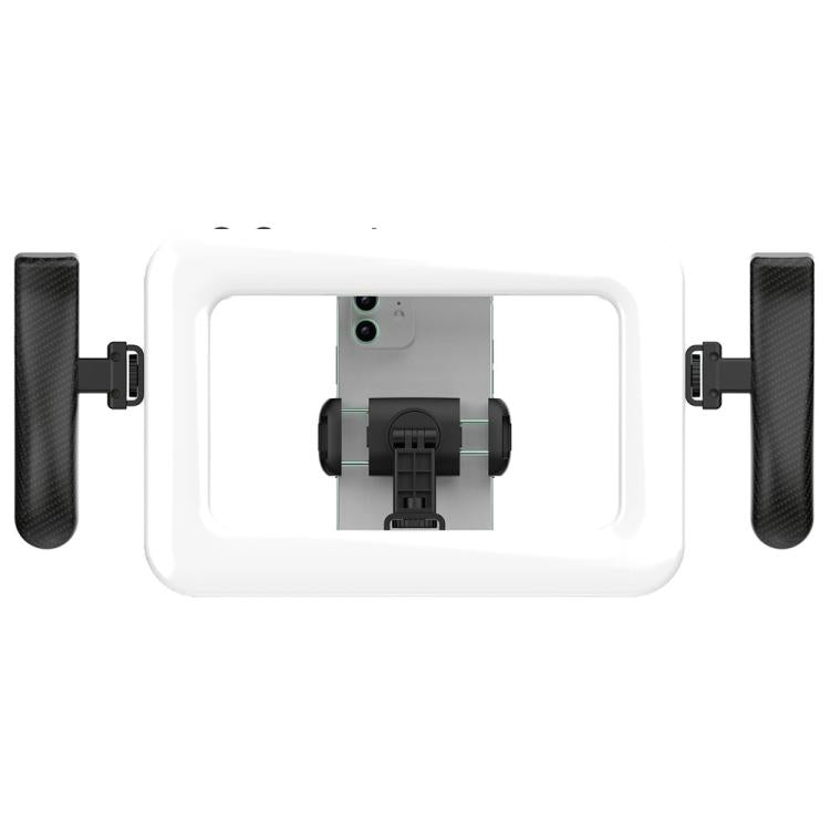 K03 Soporte para control remoto de teléfono Bluetooth, luz anular portátil con 3 temperaturas de color LED de relleno