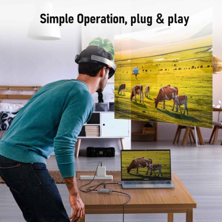 Estación de acoplamiento Lemorele LD48L Multipuerto Tipo-C HDMI 4K