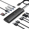 Estación de acoplamiento Lemorele TC97 Tipo-C Gigabit Ethernet 4K HDMI PD con concentrador de carga