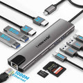 Hub multipuerto Lemorele TC65L Tipo-C Gigabit Ethernet 4K HDMI PD Base de carga