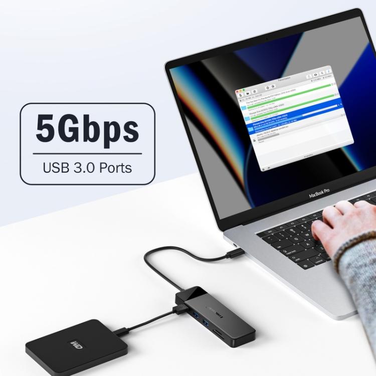 Estación de acoplamiento multipuerto Lemorele TC94 10 en 1 con doble HDMI y VGA, PD100W