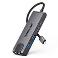 Estación de acoplamiento Lemorele TC24L 5 en 1 con pantalla Ultra HD 4K y adaptador PD de 100 W para transferencia rápida.