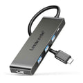 Estación de acoplamiento Lemorele TC22L 5 en 1 con salida Ethernet 4K y conector PD para portátil de 100 W