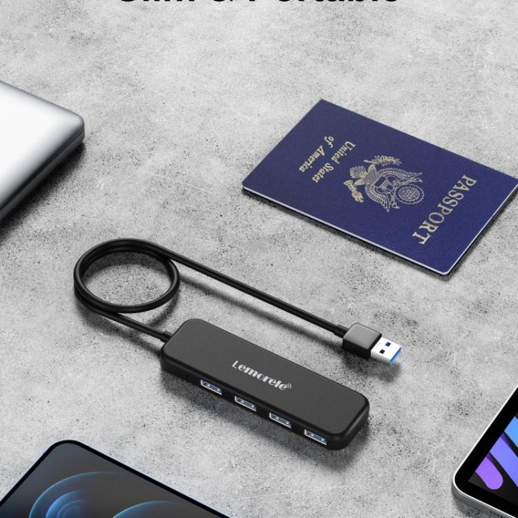 Hub Lemorele TC55 4 en 1 tipo C, compatible con HDMI, adaptador PD de 100 W