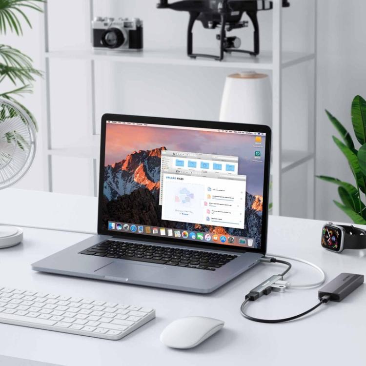 Hub Lemorele TC53 Tipo-C con 1 puerto USB 3.0 y 3 puertos USB 2.0 (divisor de 4 puertos)