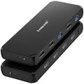 Dispositivo KVM Lemorele G98 de 6 entradas y 3 salidas, compatible con múltiples hosts, monitor, teclado y ratón. Distribuidor de señal.