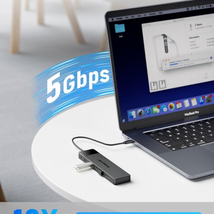 Adaptador multipuerto Lemorele TC200 13 en 1 con estación de acoplamiento USB-C a HDMI y VGA.