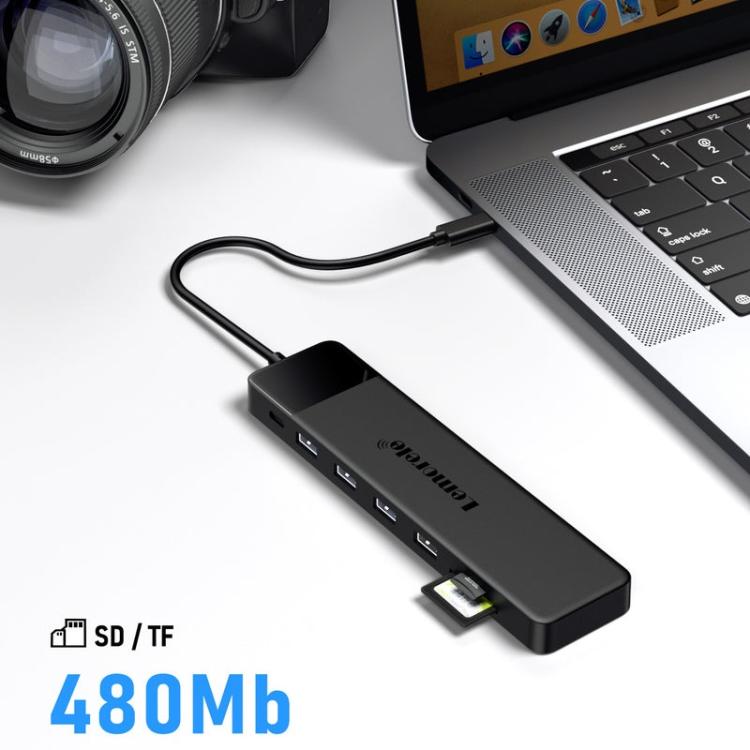 Adaptador multipuerto Lemorele TC200 13 en 1 con estación de acoplamiento USB-C a HDMI y VGA.