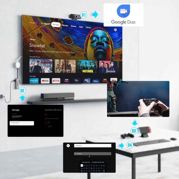 Estación de acoplamiento Lemorele TC38L 8 en 1 Tipo-C con adaptador de carga Gigabit PD compatible con HDMI